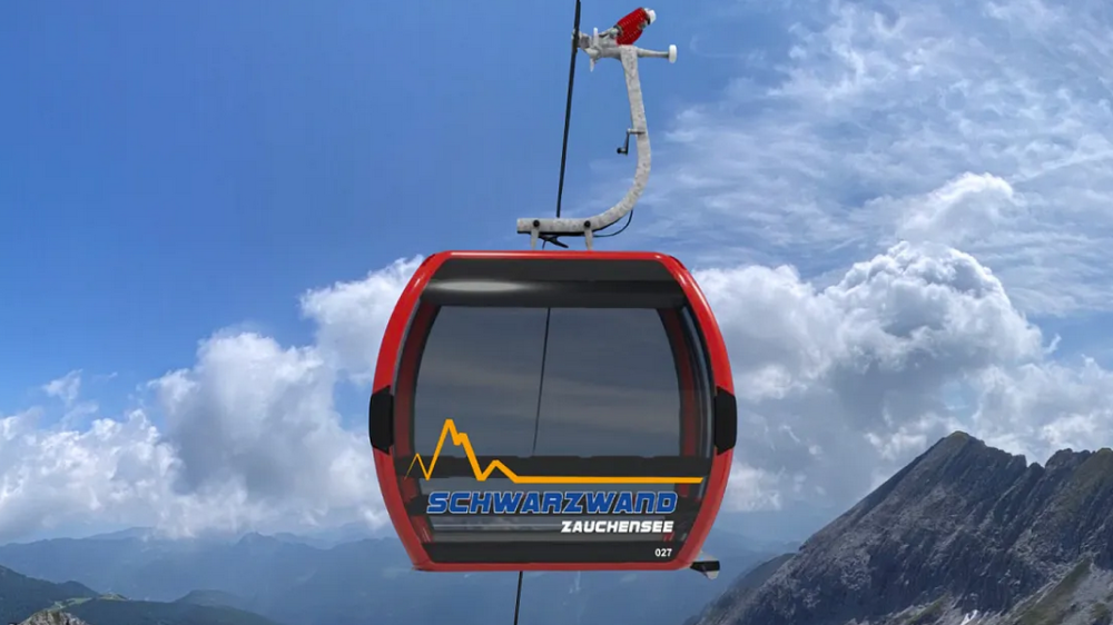 Gondel nieuwe Schwarzwandbahn.